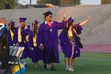 LHS grads march into Lemoore High School Tiger Stadium to celebrate their graduation from High School.